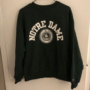 Medium Green University of Notre Dame Sweatshirt